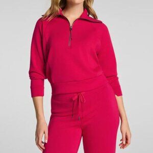 Spanx Air Essentials Half Zip | Size Medium | NWT | MSRP $128